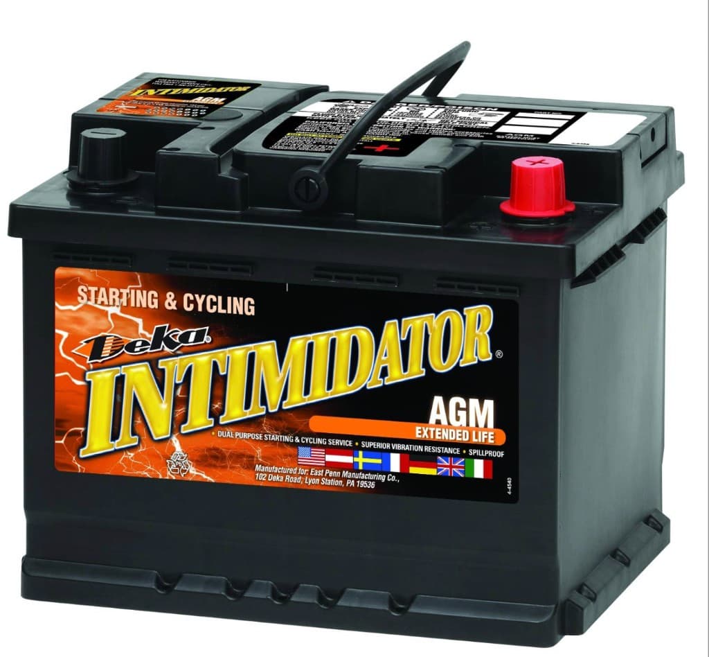 Automotive AGM starting and cycling battery