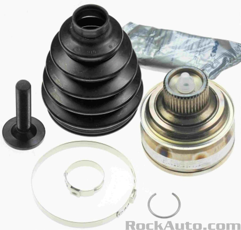 CV joint repair kit with boot, joint, grease, and clamps