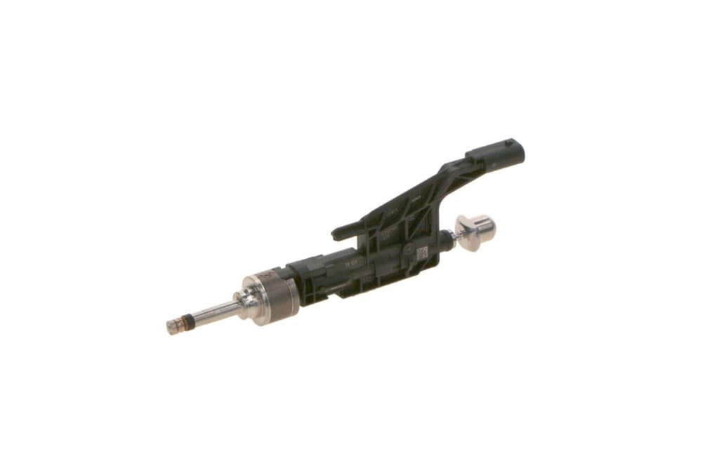 Gasoline direct-injection fuel injector with electrical connector
